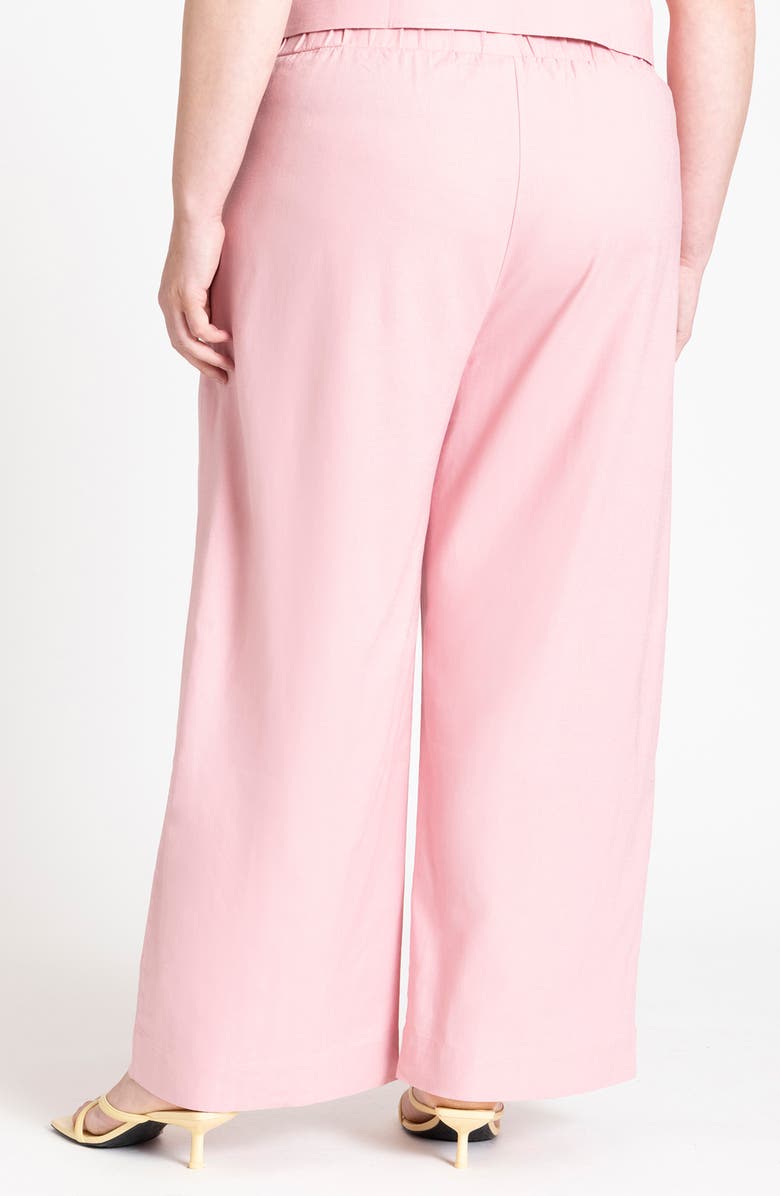 ELOQUII Wide Leg Pull-On Pants, Alternate, color, 