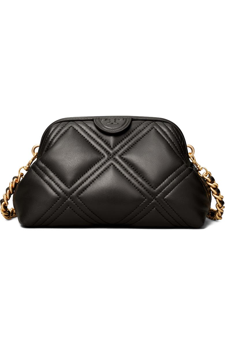 Tory Burch Fleming Small Frame Leather Crossbody Bag, Alternate, color,