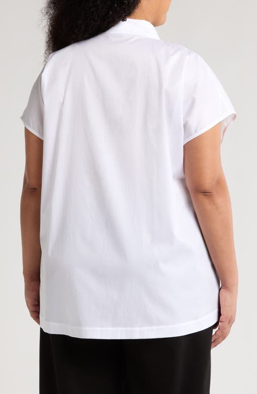 HARSHMAN HARSHMAN LILY ASYMMETRIC RUCHED BUTTON-UP SHIRT