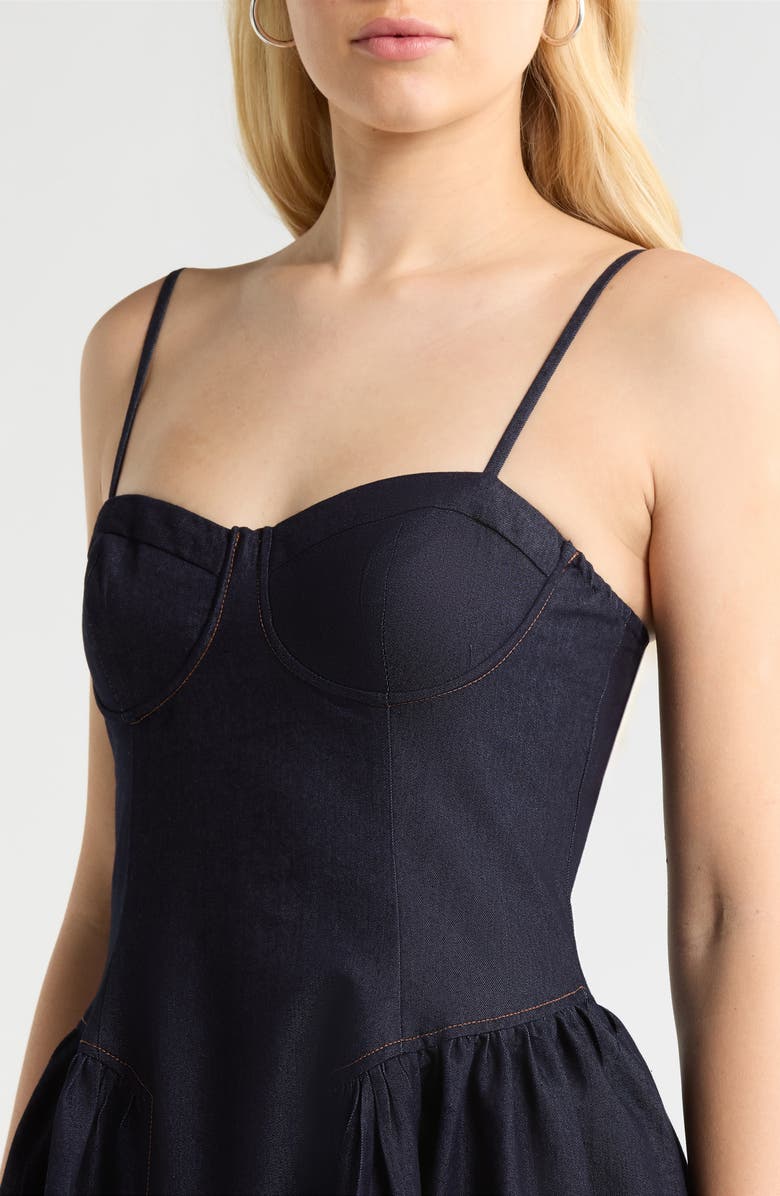 ASTR the Label Margaux Denim Dress, Alternate, color, Dark Denim