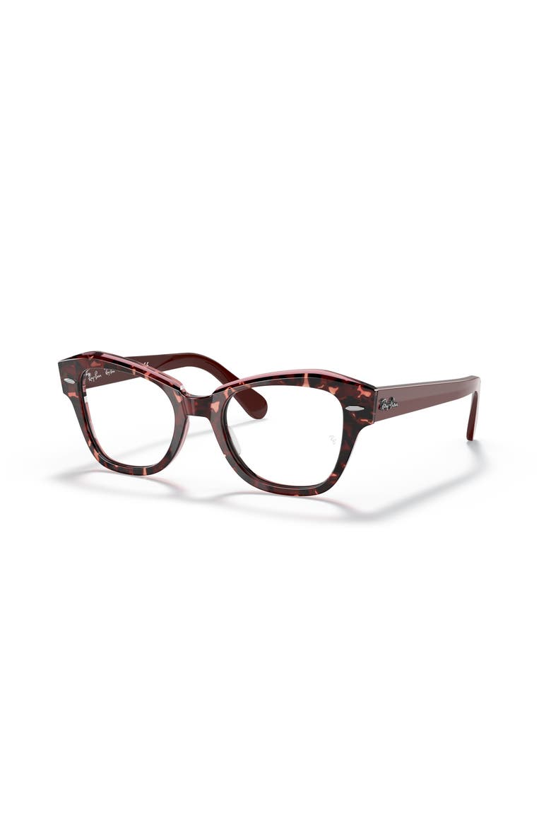 48mm Irregular optical glasses, Main, color, Red