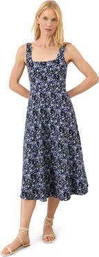 Pact Fit & Flare Square Neck Dress Made With Organic Cotton