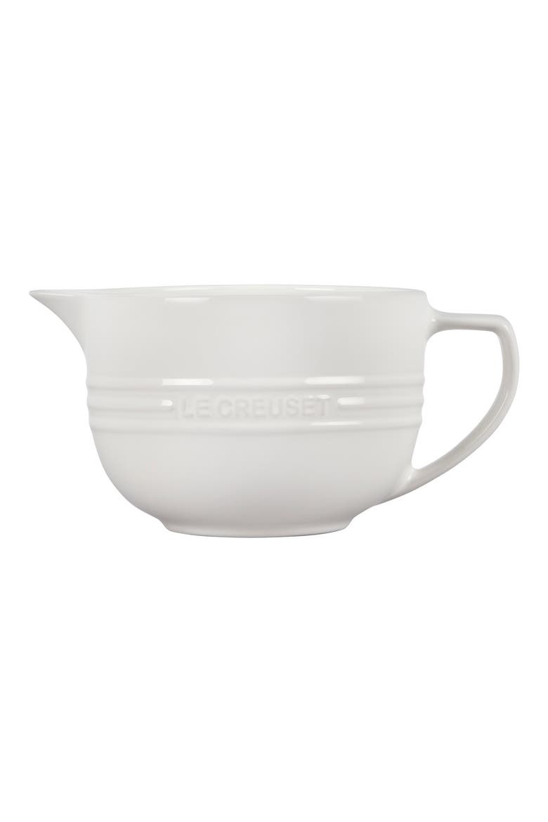 Stoneware Batter Bowl, Alternate, color, WHITE