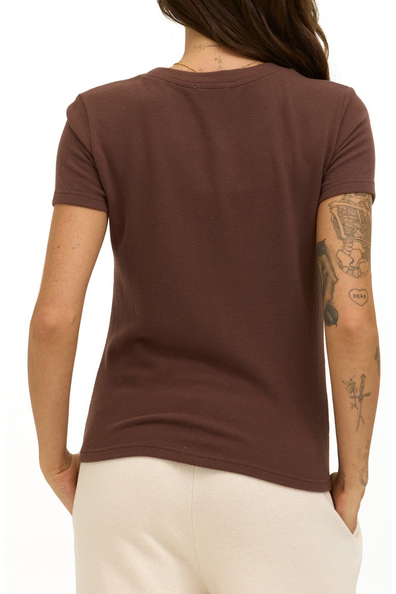 Gwenda Crewneck T-shirt, Alternate, color, COFFEE