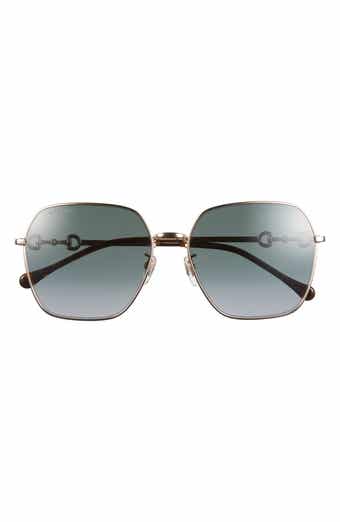 Gucci 60mm Square Sunglasses