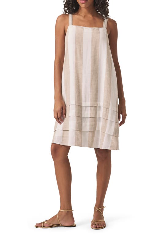 Splendid Celine Stripe Shift Dress In Fawn Stripe