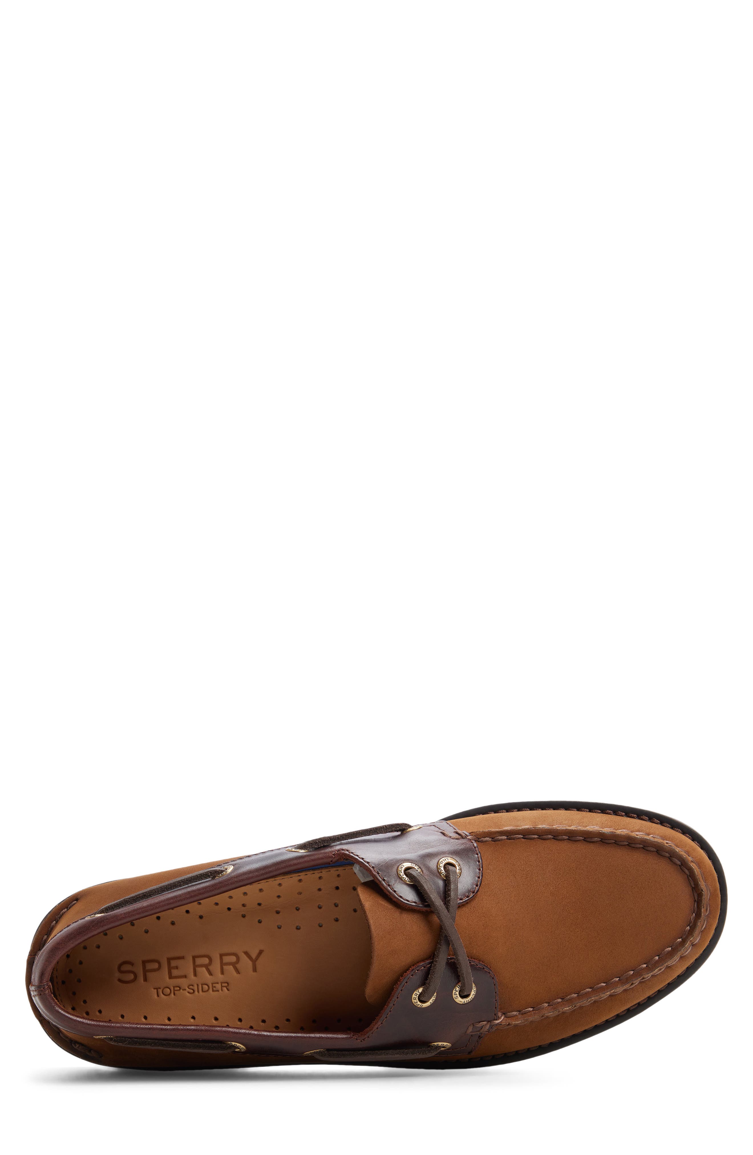 Authentic Original 2-Eye Lug Leather Boat Shoe, Alternate, color, OTHER BROWN