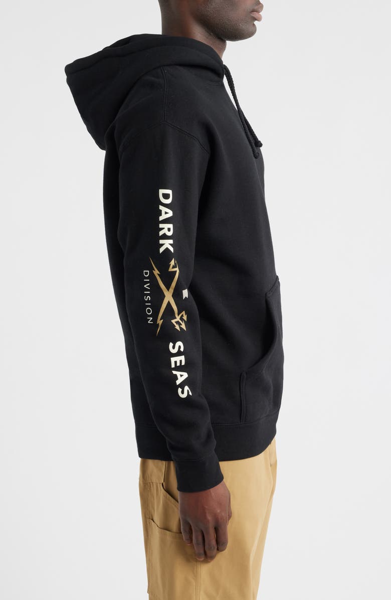 DARK SEAS Headmaster III Fleece Pullover Hoodie, Alternate, color, Black