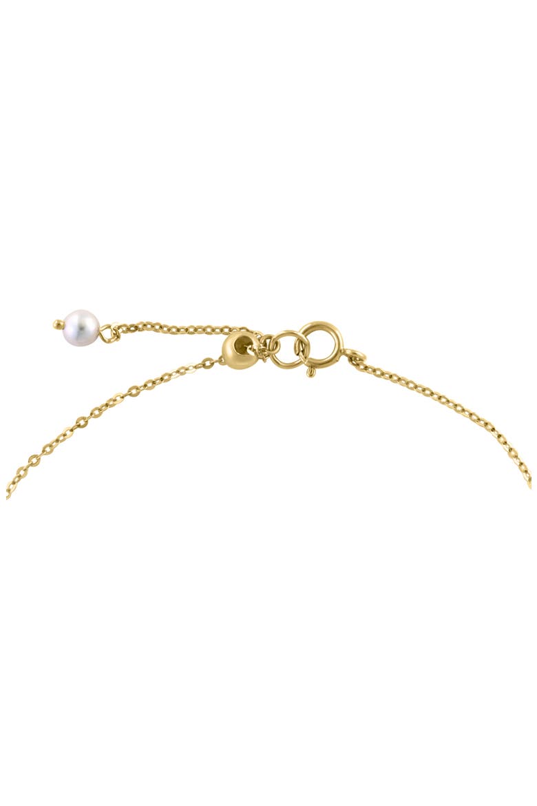 14K Yellow Gold Freshwater Pearl Bracelet, Alternate, color, WHITE