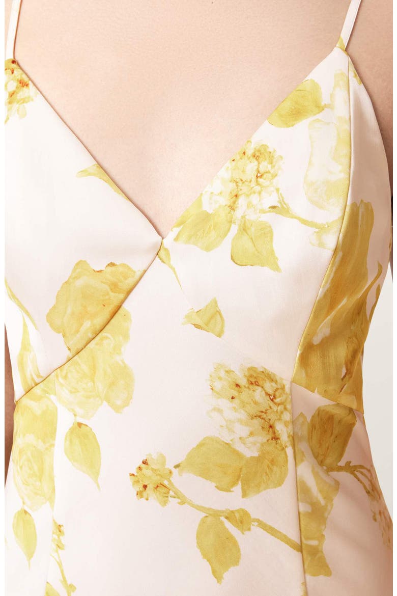 Irina Floral Maxi Slipdress, Alternate, color, FLEURZ YELLOW