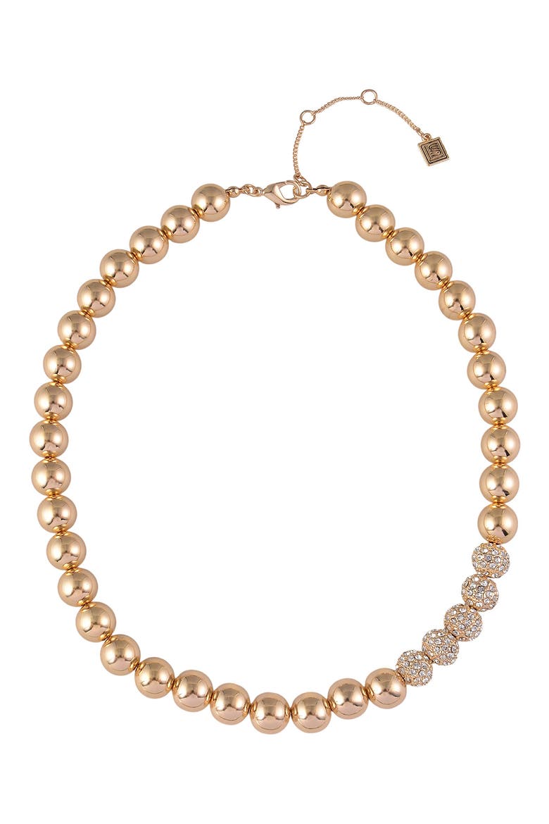 Beaded Necklace, Main, color, GOLD