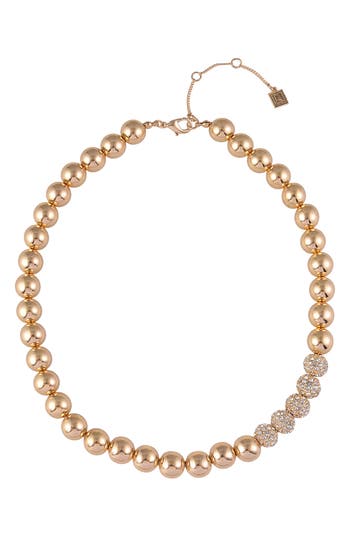 Laundry By Shelli Segal Beaded Necklace In Gold
