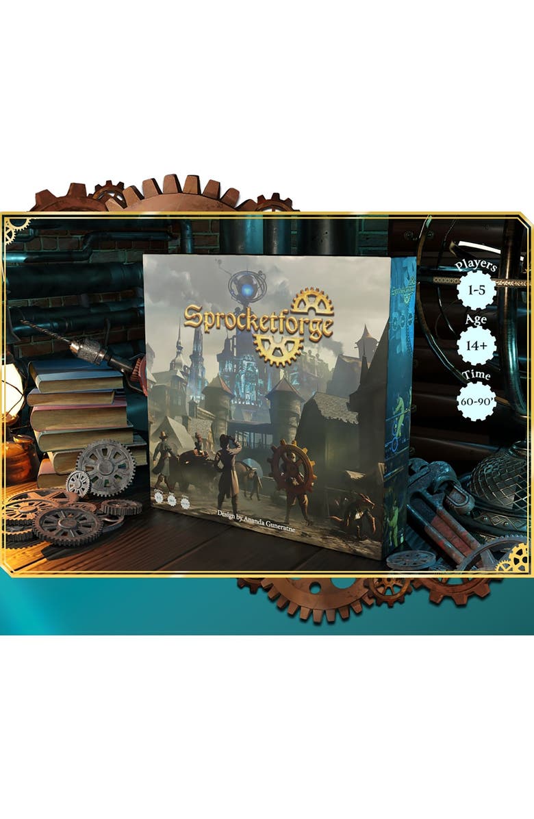 Sophisticated Cerberus Games Sprocketforge 1st Edition, Fantasy Engine Building Game, Alternate, color, Multicolored