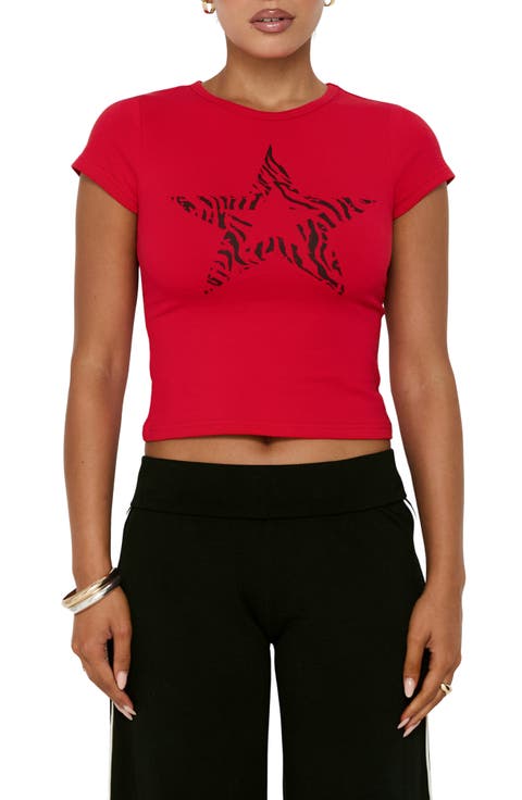 Rebel Star Graphic Baby Tee