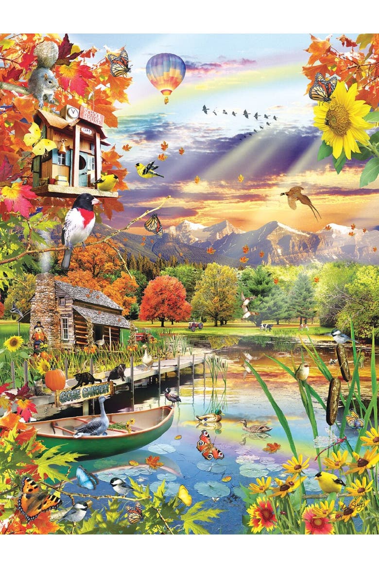 Autumn Lake 500 piece Jigsaw Puzzle for Adults, Alternate, color, Multicolor
