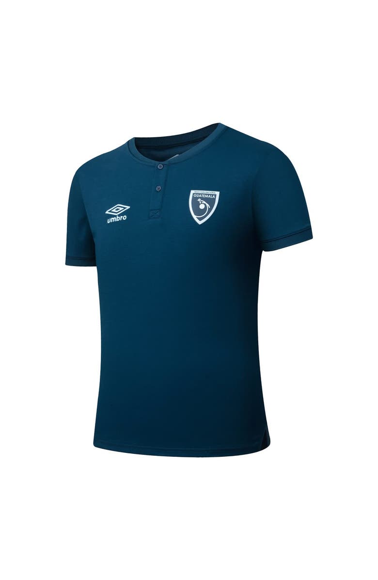 Umbro Men's Umbro Navy Guatemala National Team 2025 Crew Neck Polo, Alternate, color, Navy