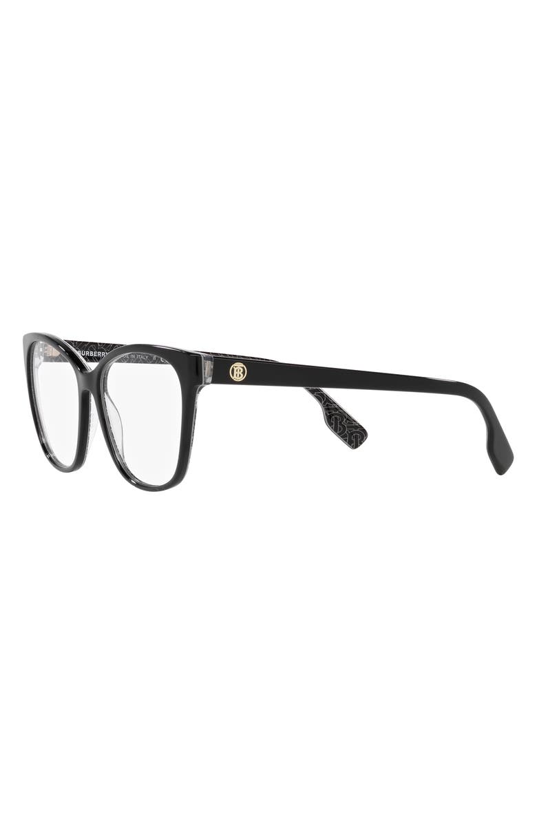 Burberry Caroline 53mm Square Optical Glasses, Alternate, color, 