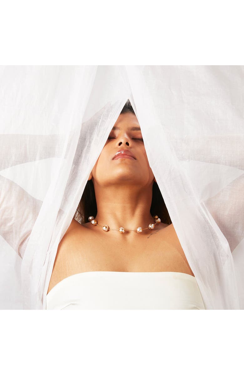 Dhwani Bansal SELENE NECKLACE, Alternate, color, Gold Plated