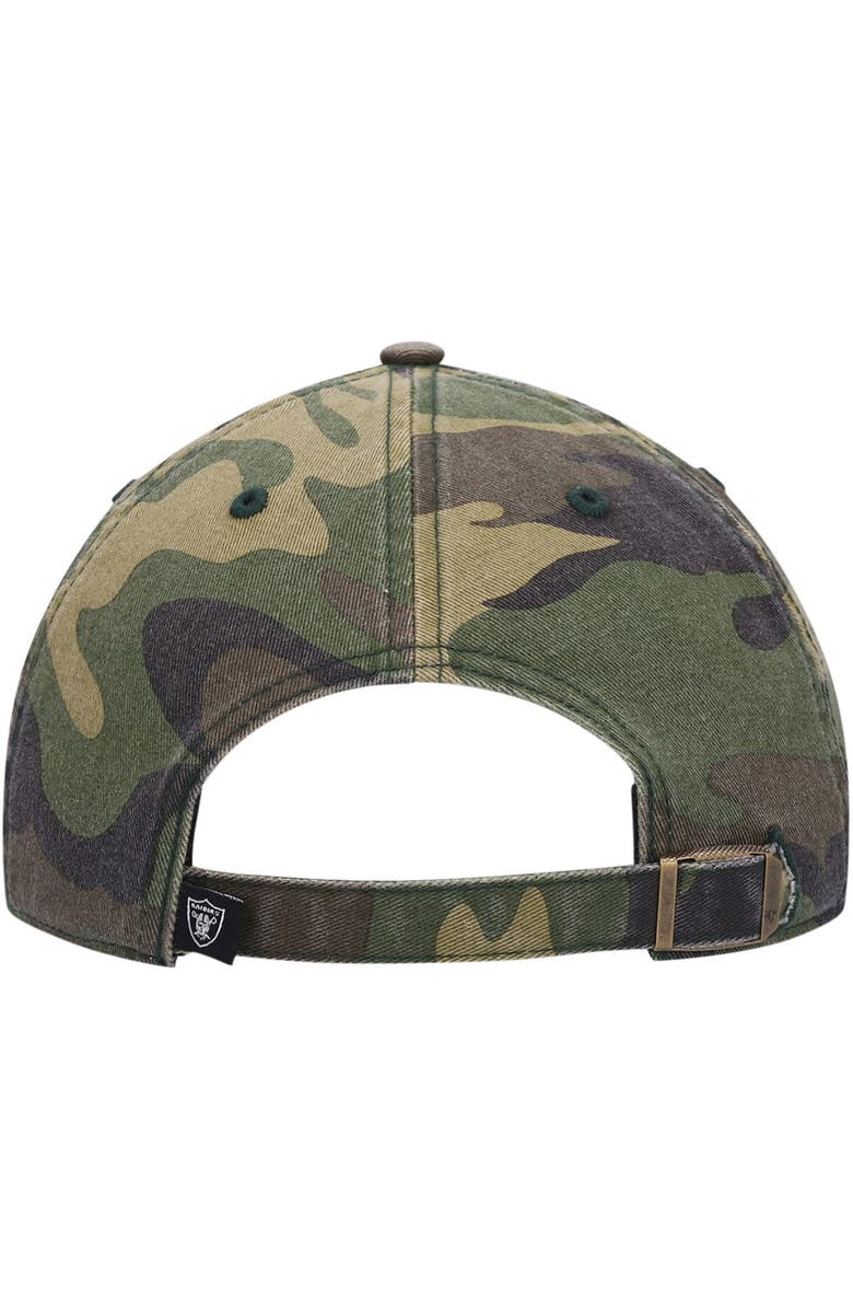 '47 Men's '47 Camo Las Vegas Raiders Woodland Clean Up Adjustable Hat, Alternate, color,