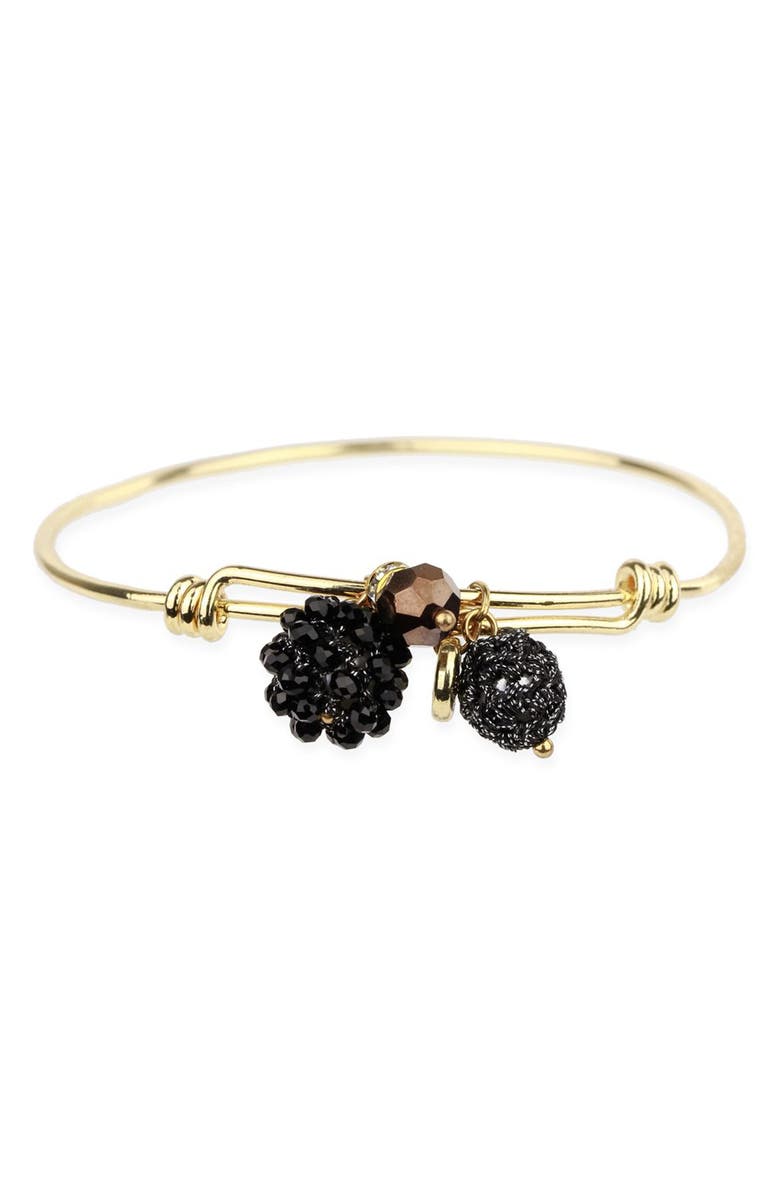 SAACHI Beaded Charm Bangle Bracelet, Main, color,