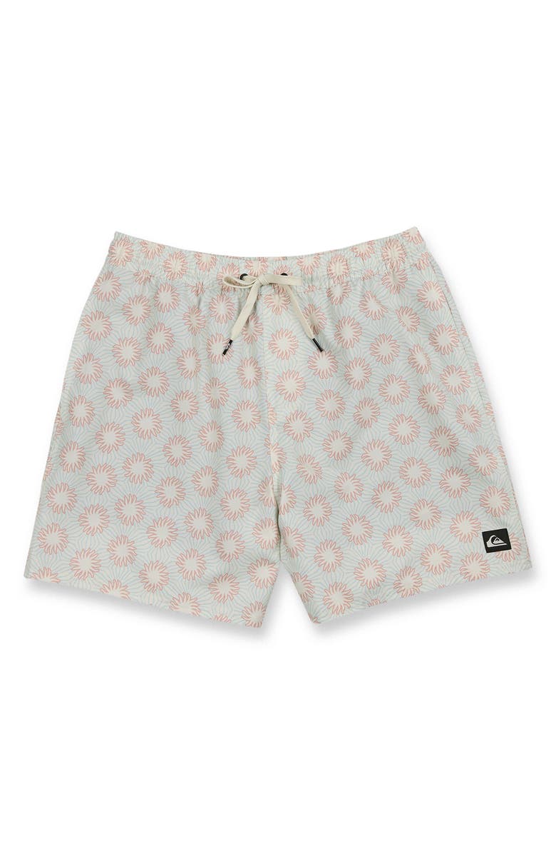 Quiksilver Ocean Mayhem Volley Swim Trunks, Alternate, color, Bone White