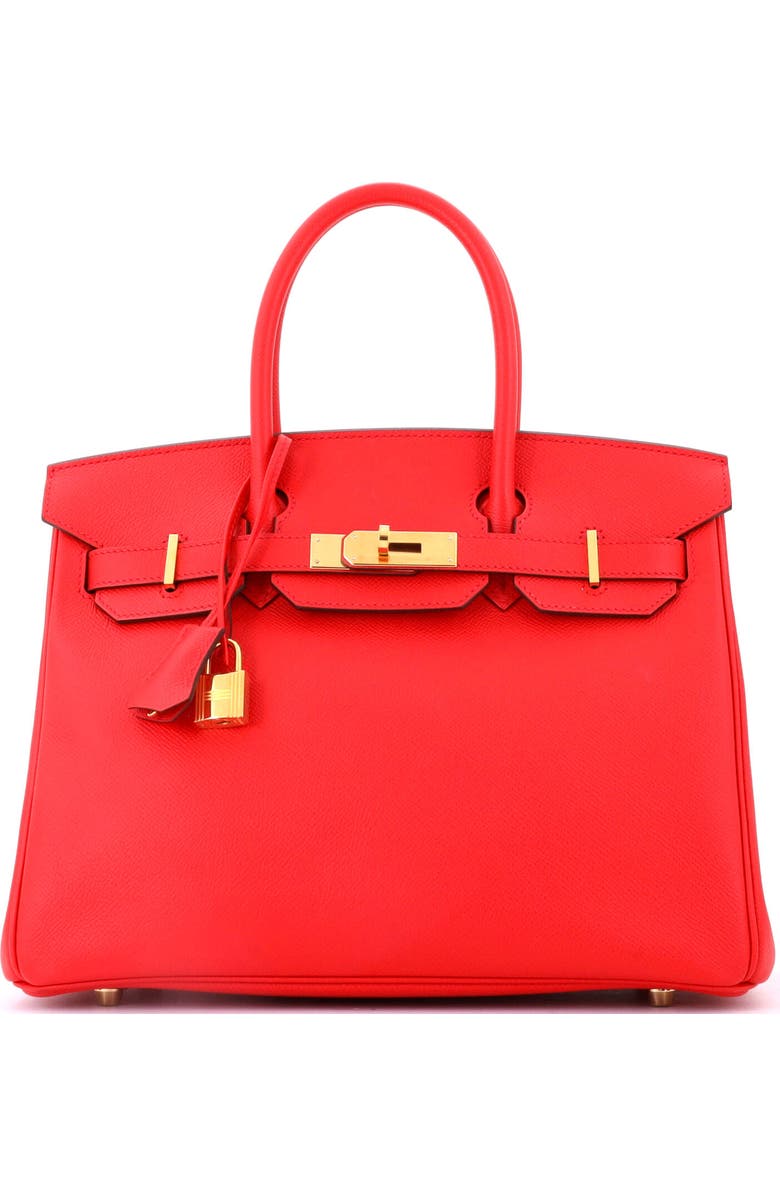 Pre-Owned Hermes Birkin Handbag Pink Epsom with Gold Hardware 30, Main, color, Bougainvillier