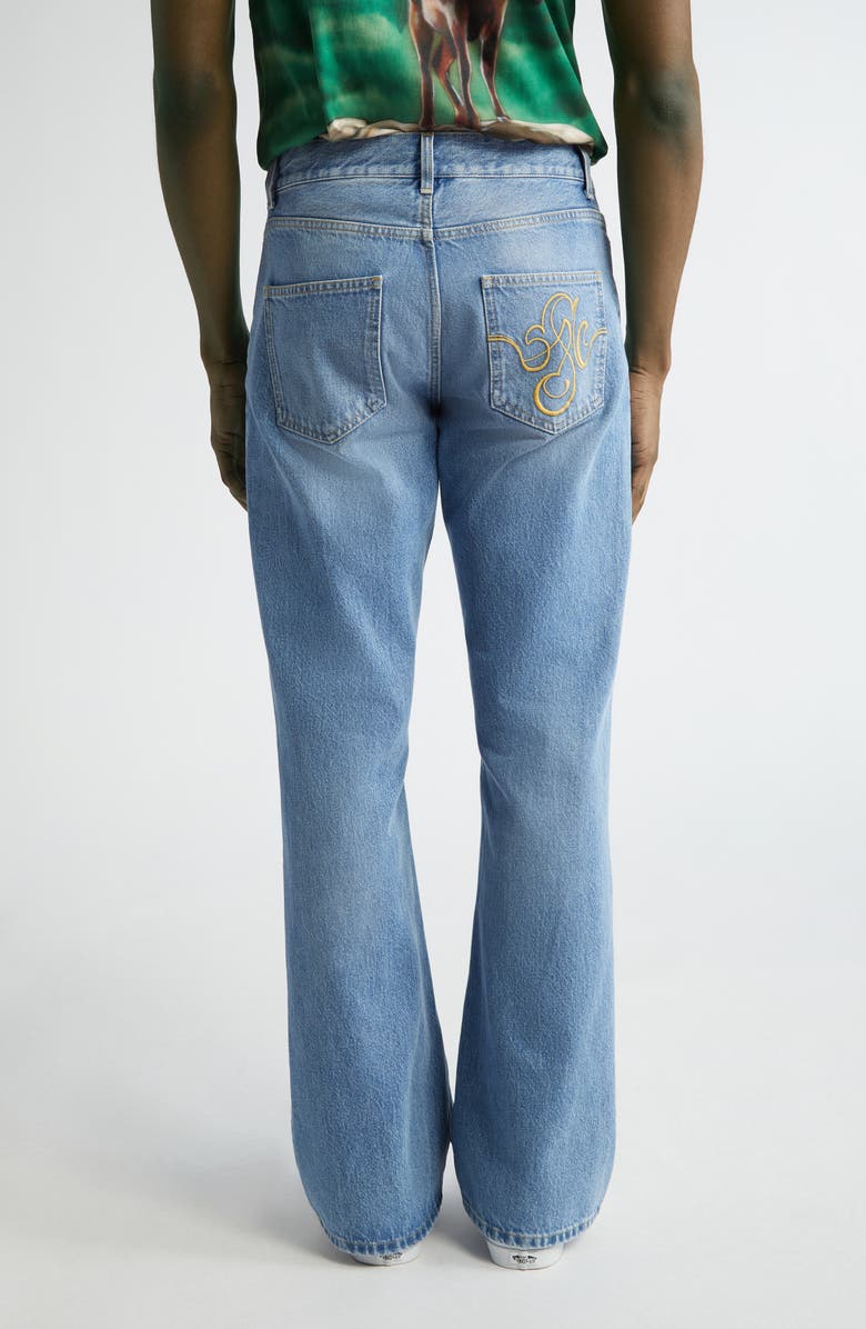 STOCKHOLM SURFBOARD CLUB Fog Nonstretch Bootcut Jeans, Alternate, color, Mid Blue