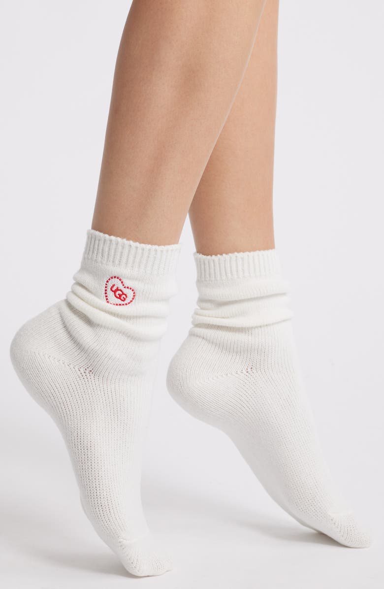 UGG<sup
®</sup
 Love Slouchy Quarter Socks, Main, color, Nimbus
