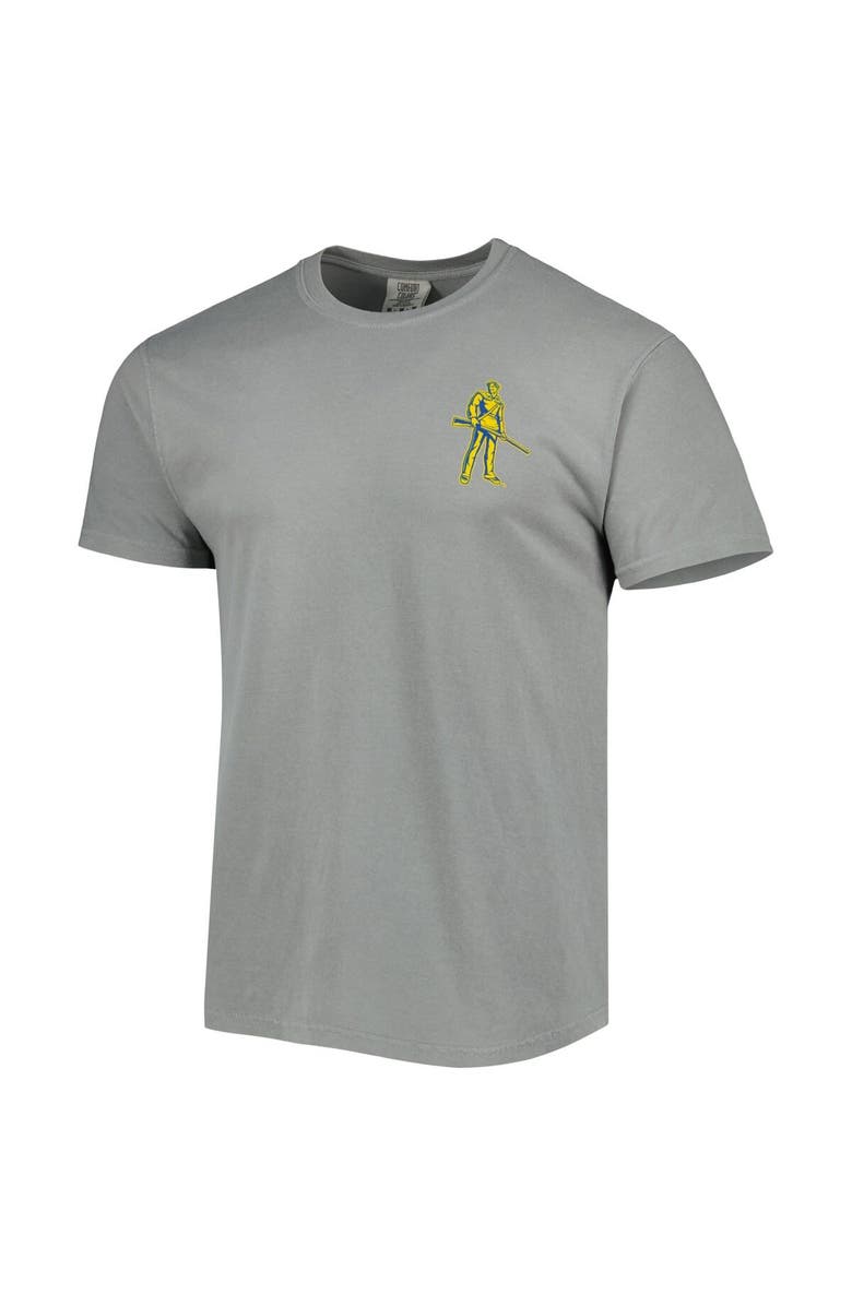 IMAGE ONE Men's Gray West Virginia Mountaineers Hyperlocal T-Shirt, Alternate, color,