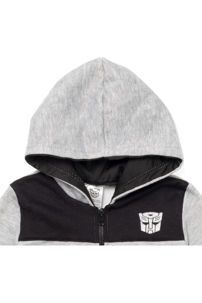 Fleece Hooded Sweatshirt, Alternate, color, Optimus Prime Grey