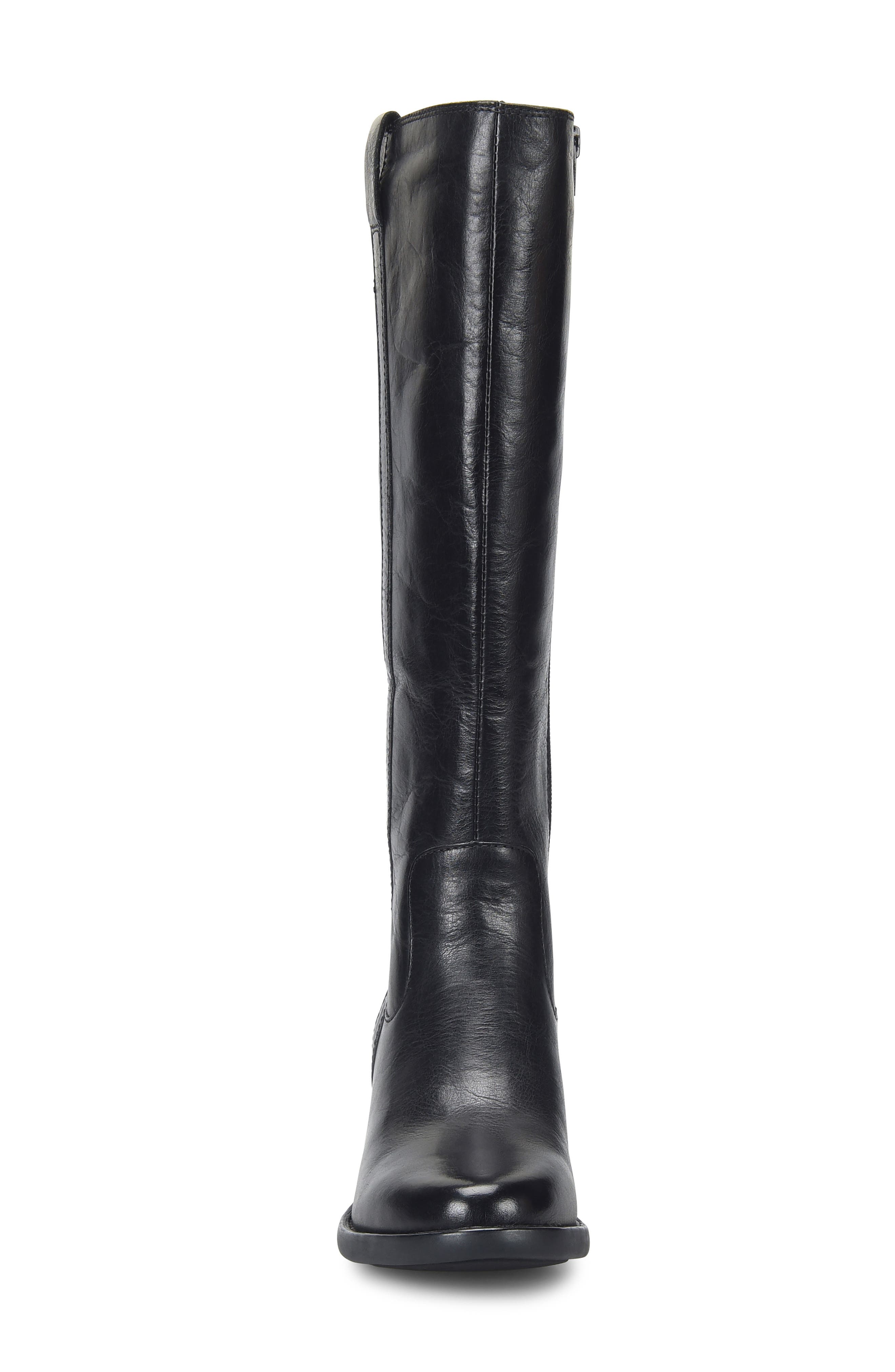 Børn Harding Knee High Boot, Alternate, color, Black Leather
