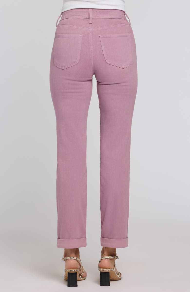 NYDJ Marilyn Triple Stitch High Waist Straight Leg Jeans, Alternate, color, Dusky Daisy