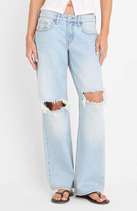 Ripped Low Loose Jeans