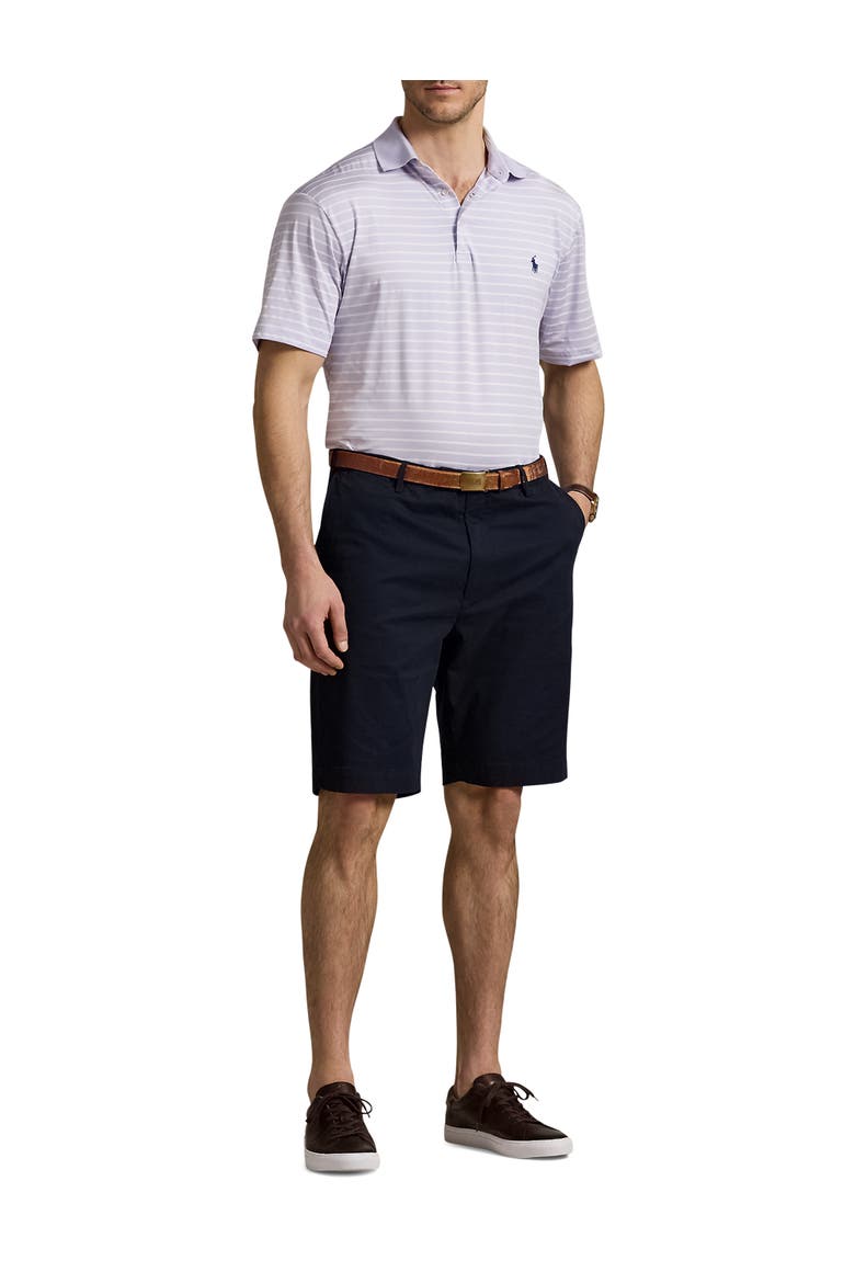 Big & Tall Striped Performance Polo Shirt, Alternate, color, FLWR PURP ND WHT