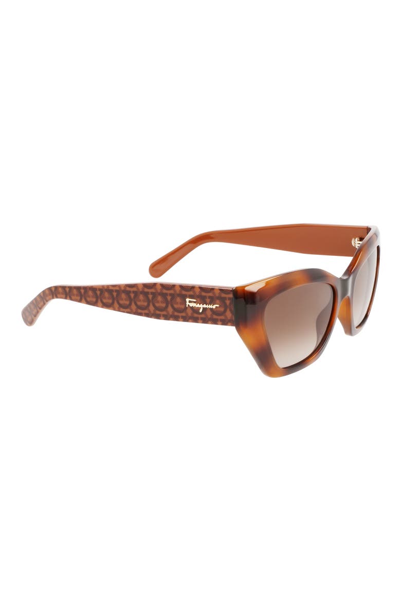 Gancini 54mm Rectangular Sunglasses, Alternate, color, CLASSIC TORTOISE
