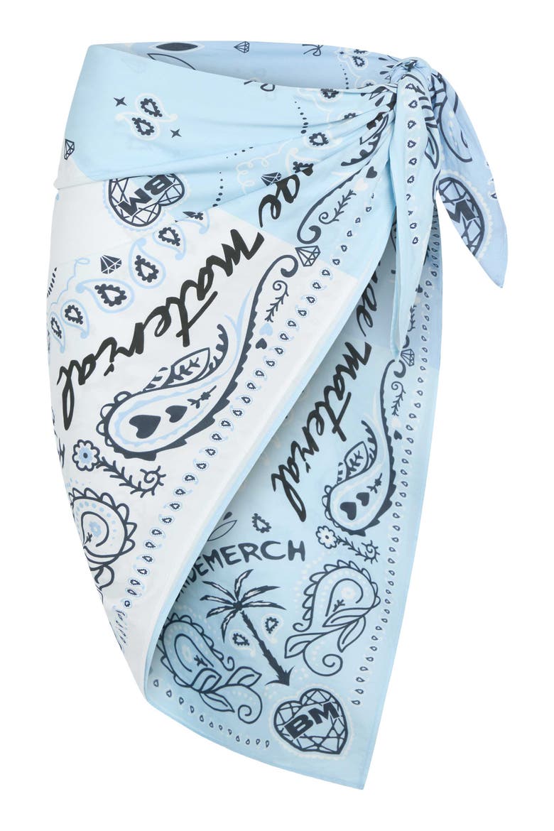 Bandana Cotton Sarong, Main, color, Blue