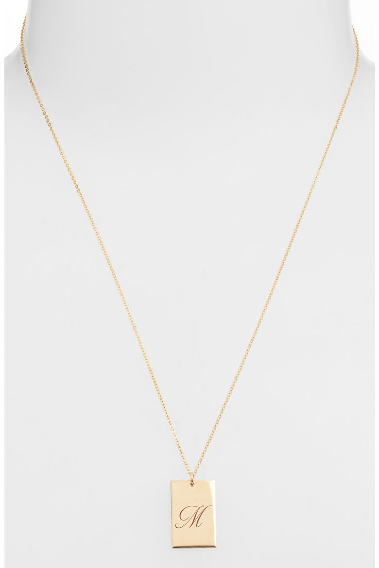Stella Initial Pendant Necklace, Alternate, color, GOLD / M