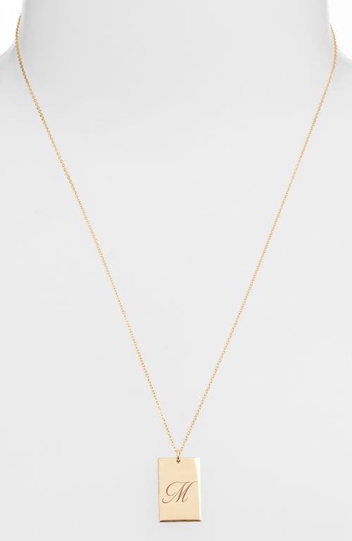 Set & Stones Stella Initial Pendant Necklace In Gold/m