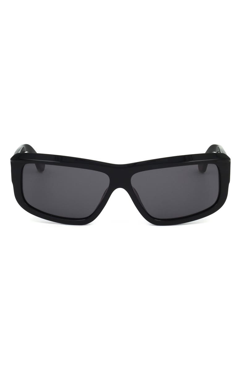 Marni Rectangular Sunglasses, Main, color, Black / Grey