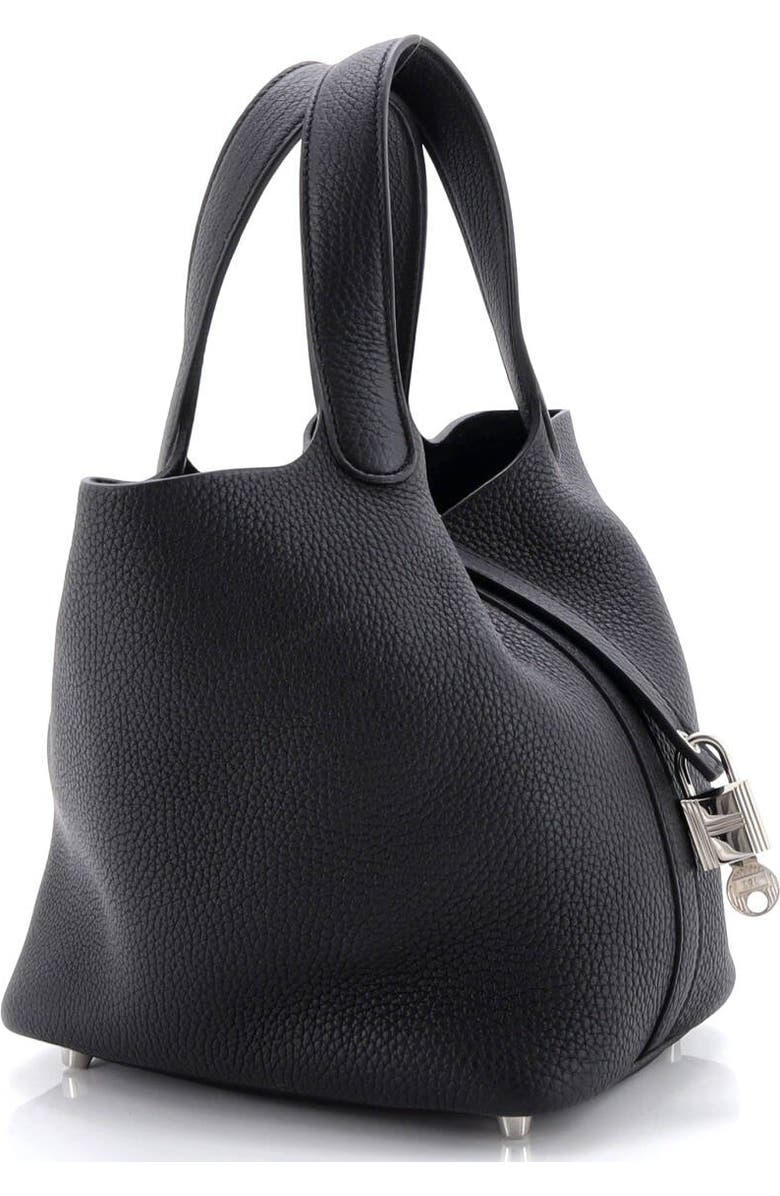 Pre-Owned Hermes Picotin Lock Bag Clemence PM, Alternate, color, Noir