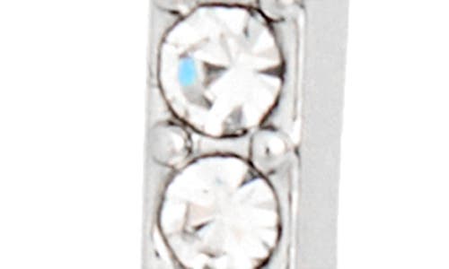 Karl Lagerfeld Pavé Crystal Square Hoop Earrings