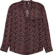 KUT from the Kloth Jasmine Chiffon Button-Up Shirt