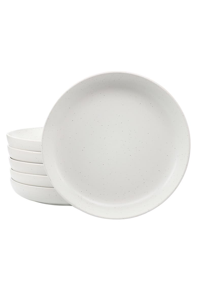 Mio 6 piece 9.5in Round Stoneware Bowl Set, Main, color, Sea Salt