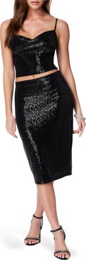 bebe Sequin Dot Two-Piece Dress