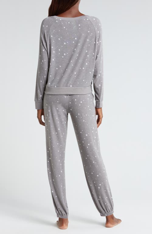 Honeydew Intimates Star Seeker Brushed Jersey Pajamas In Gray