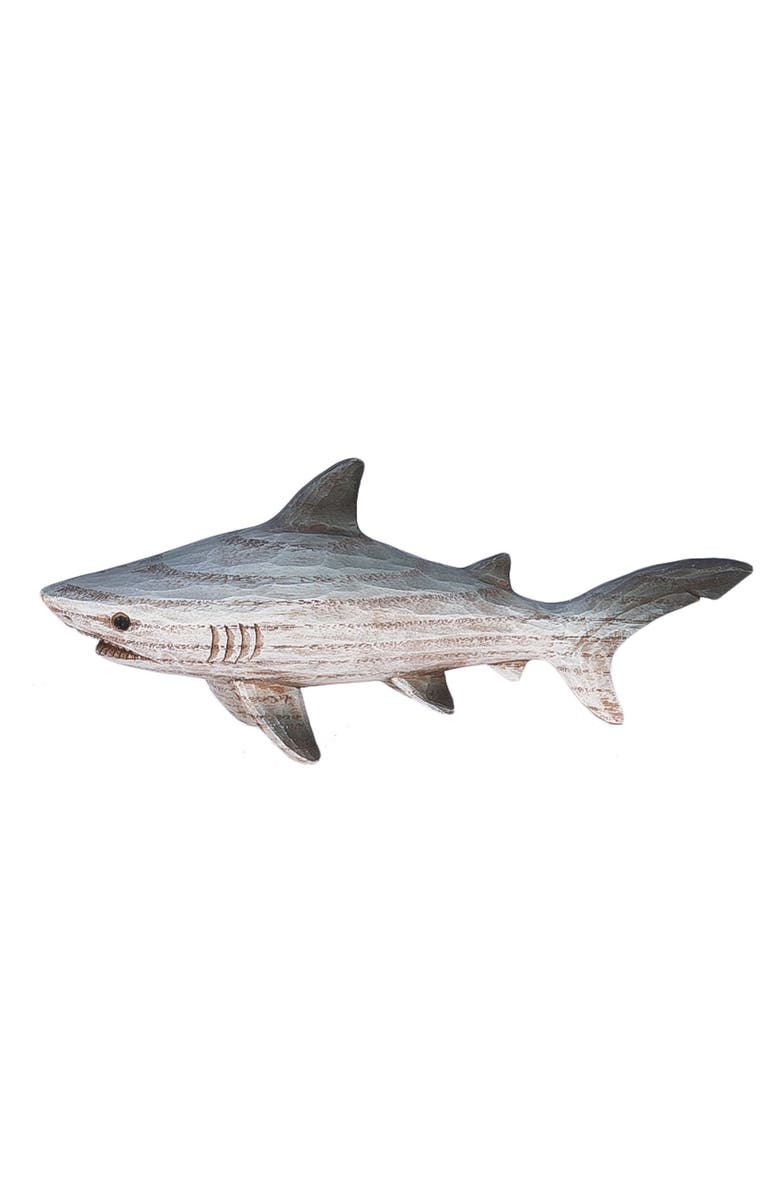 Beachcombers Resin Shark Figure, Main, color, Blue