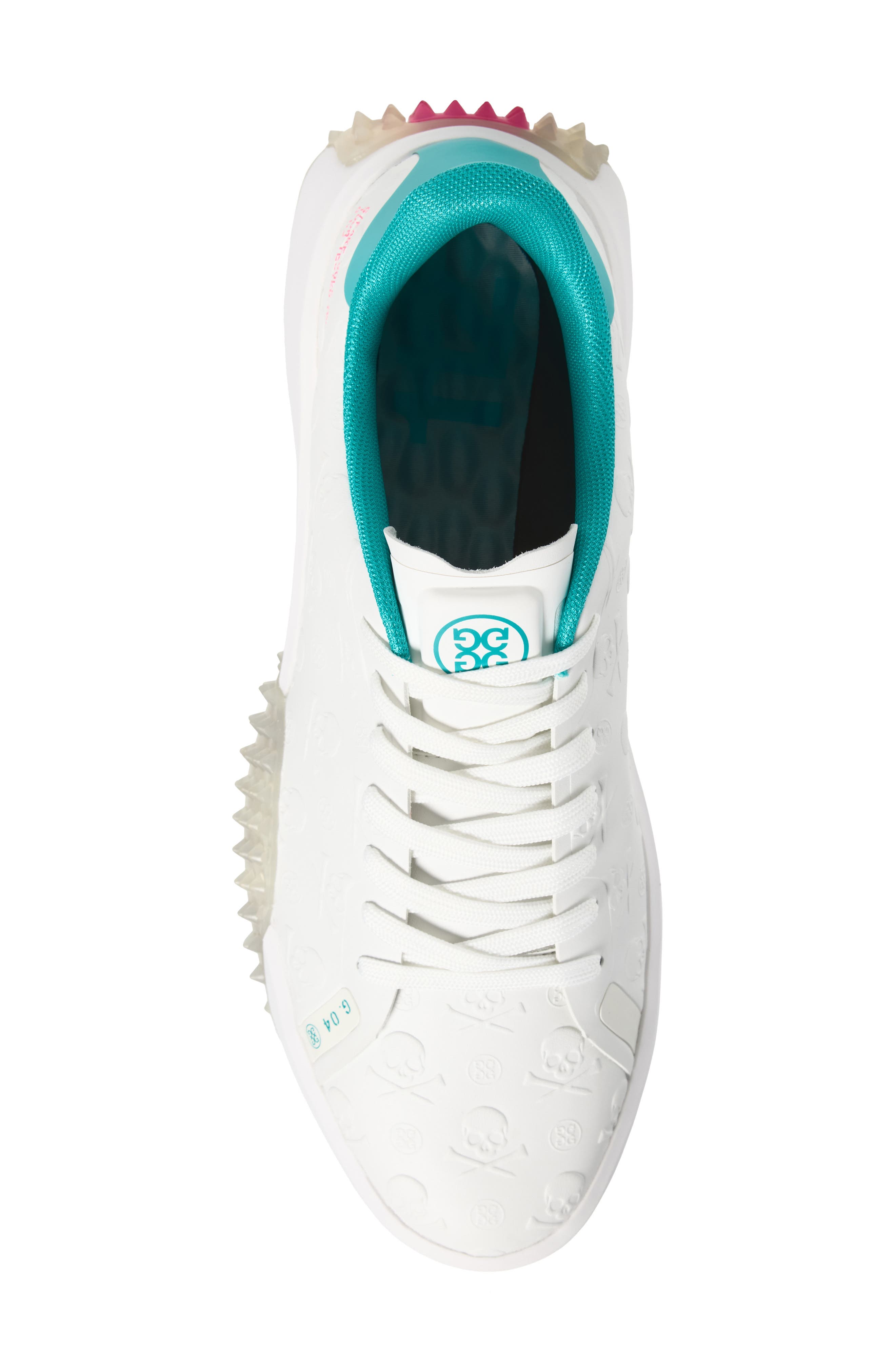 G.112 Embossed Skull & Tees Golf Shoe, Alternate, color, SNOW/ SIREN