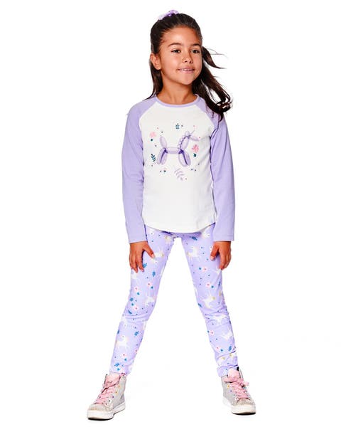 Stretch Jersey Leggings Unicorn (Toddler & Little Kid)