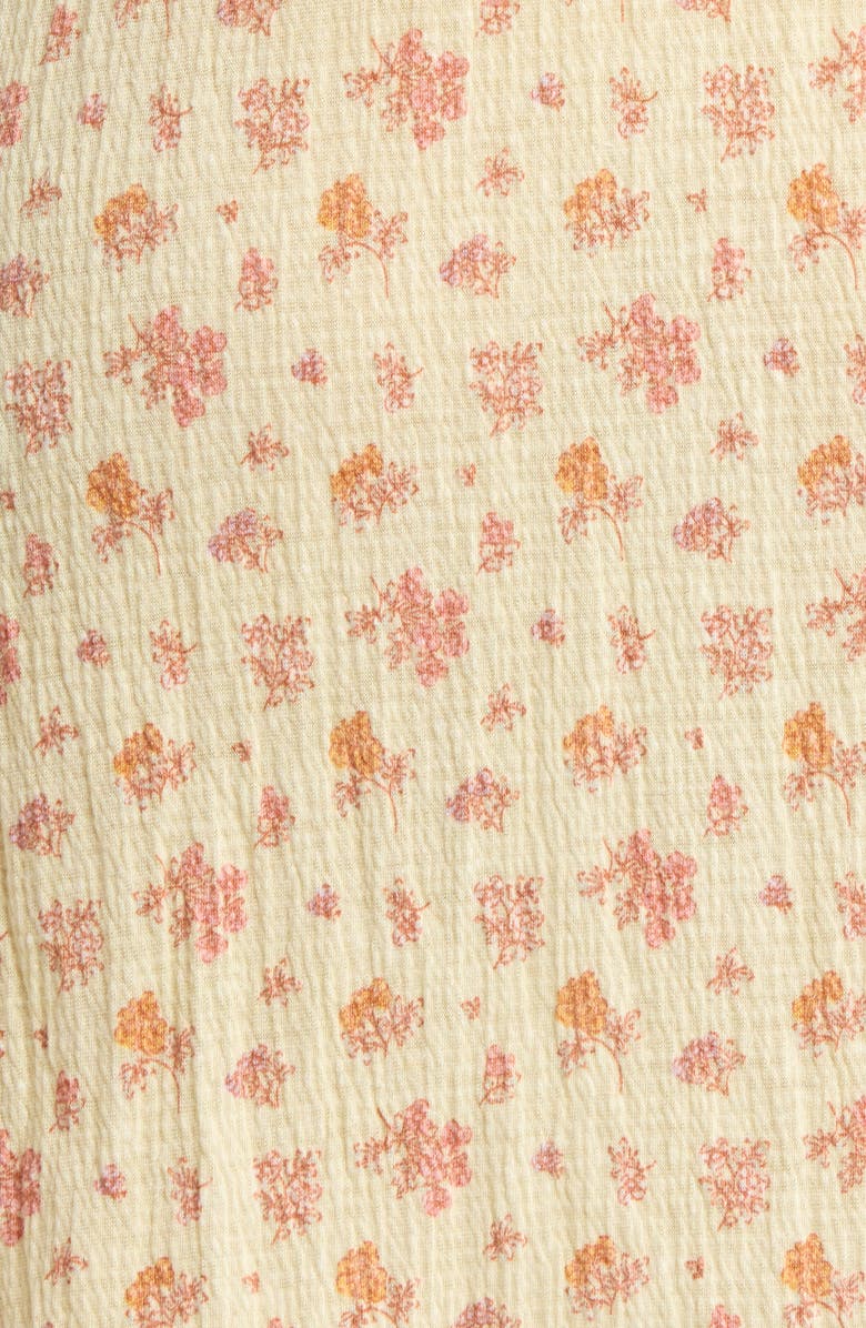 French Connection Ruffle Neck Chemise, Alternate, color, Pale Yellow