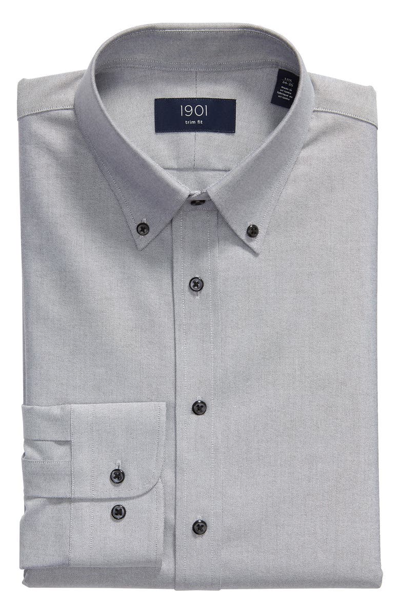 1901 Trim Fit Oxford Dress Shirt, Alternate, color,
